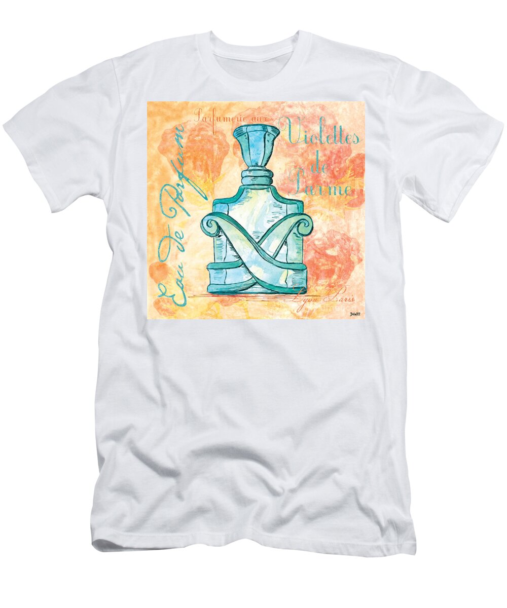 Perfume T-Shirt featuring the painting Eau de Parfum by Debbie DeWitt