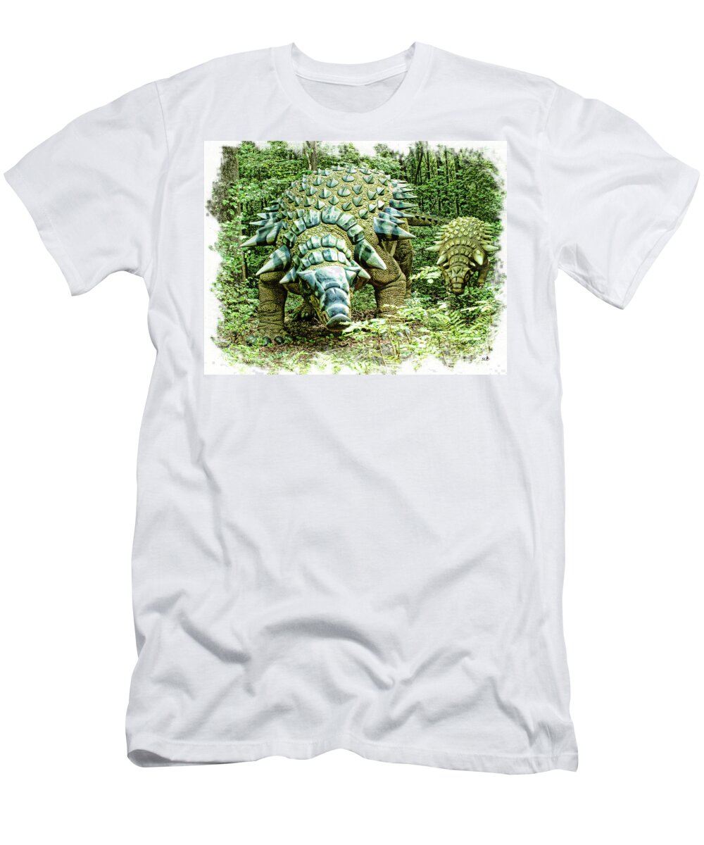 Dino T-Shirt featuring the photograph Edmontonia by Sandra Clark