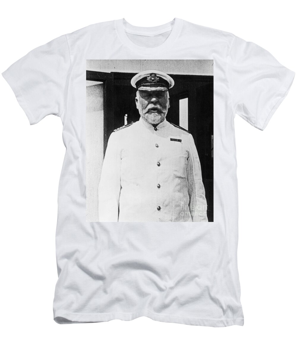 1912 T-Shirt featuring the photograph Edward J. Smith (1850-1912) by Granger