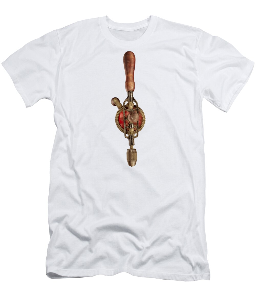 Antique T-Shirt featuring the photograph Egg Beater Hand Drill by YoPedro