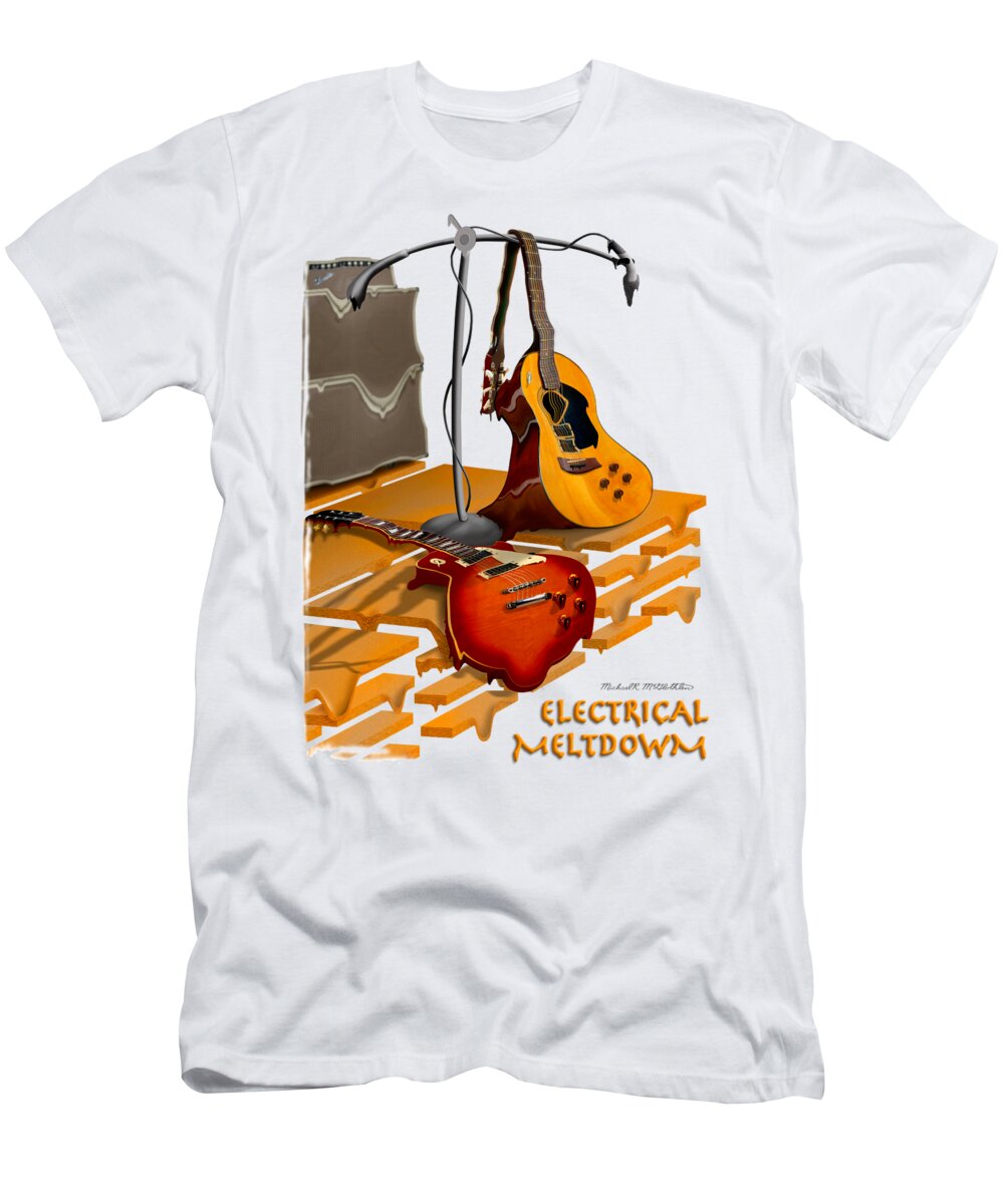 T-shirt T-Shirt featuring the photograph Electrical Meltdown SE by Mike McGlothlen