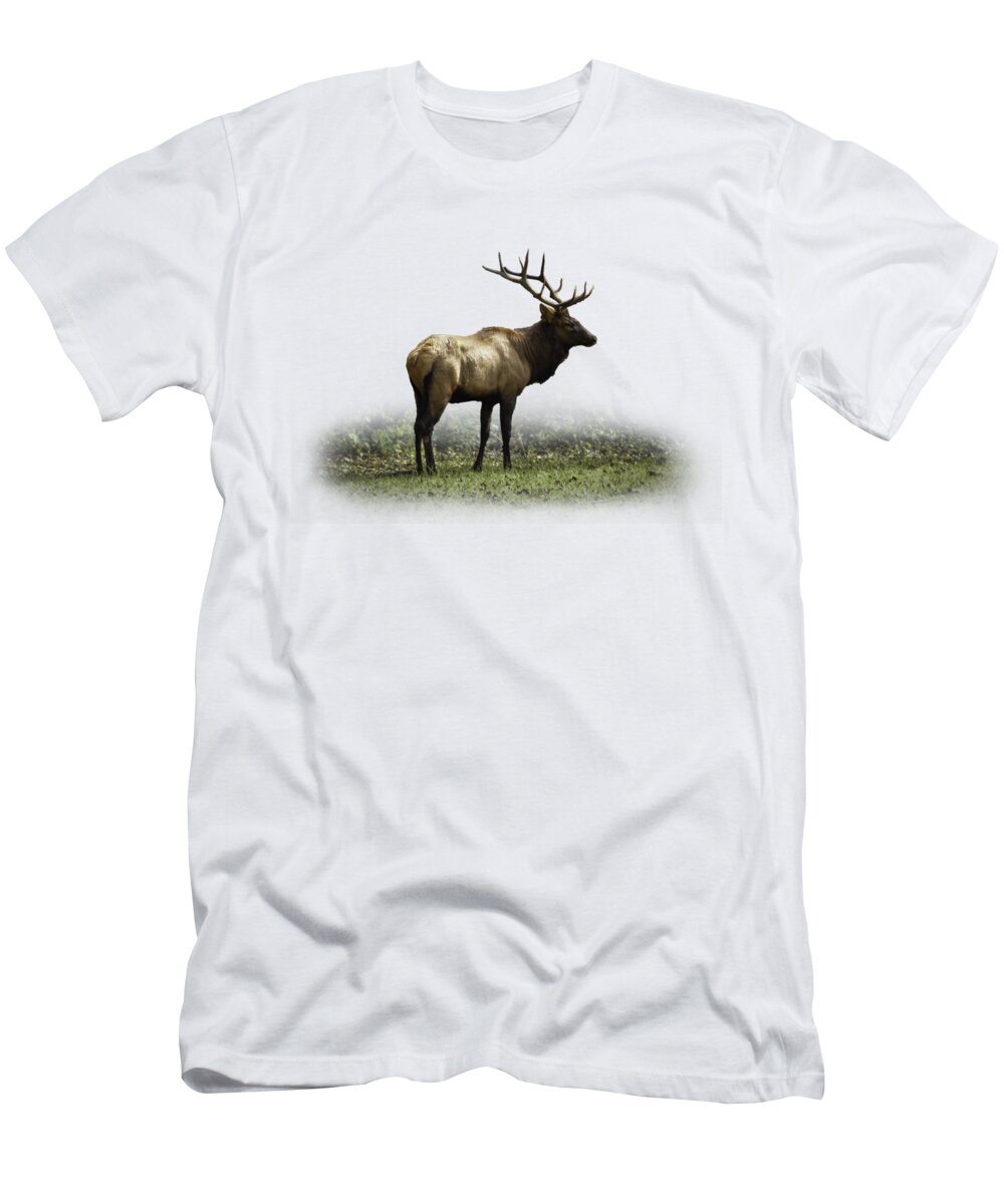 Elk T-Shirt featuring the photograph Elk III by Debra and Dave Vanderlaan