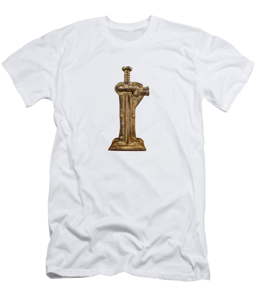 Antique T-Shirt featuring the photograph Enclosed Screw Jack II by YoPedro