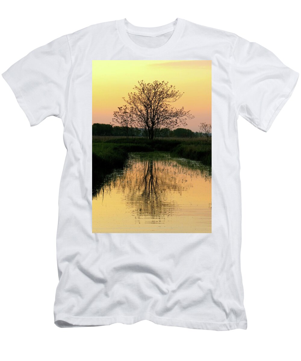 Sunset T-Shirt featuring the photograph End of Day by Azthet Photography