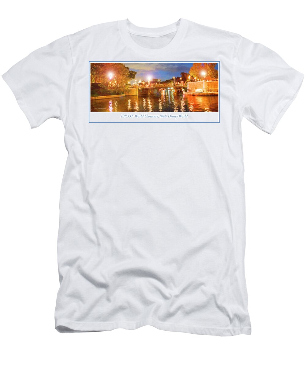 World Showcase T-Shirt featuring the photograph EPCOT, France Pavilion, World Showcase, Walt Disney World by A Macarthur Gurmankin