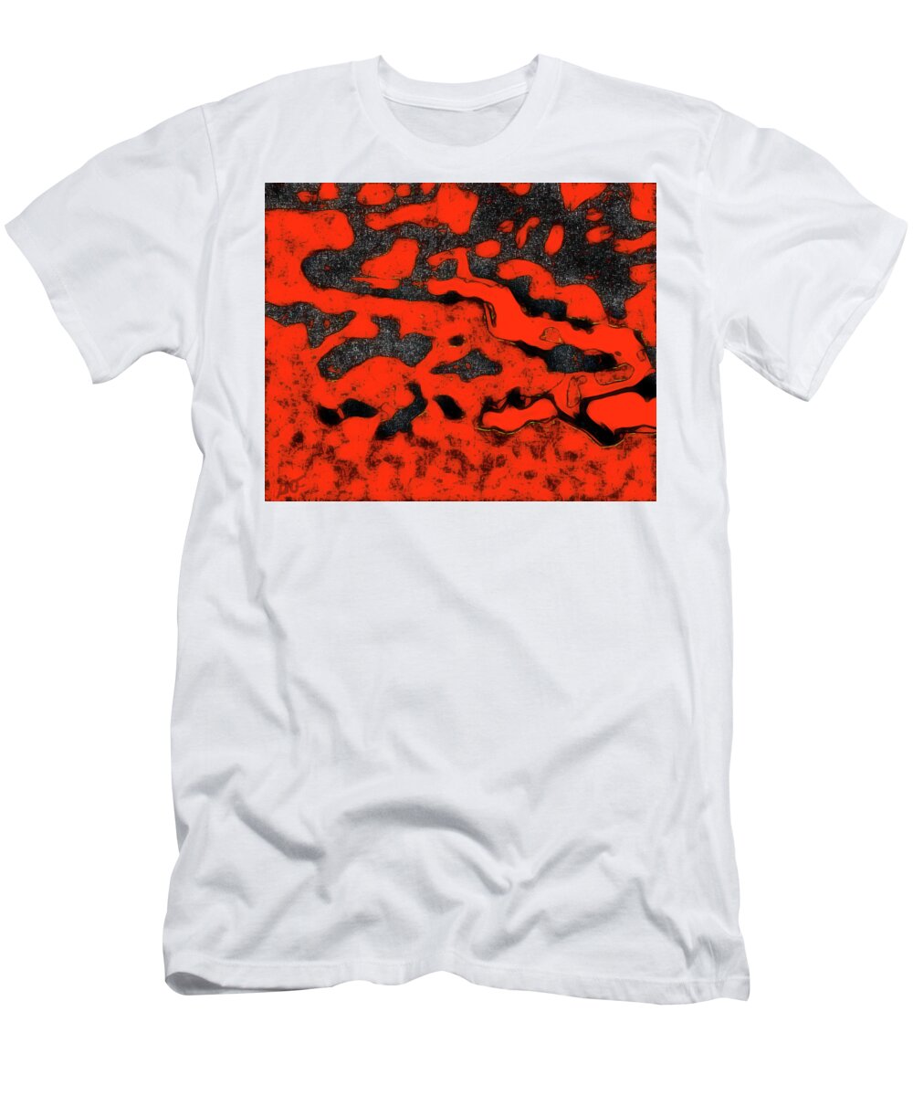 Abstract T-Shirt featuring the photograph Essence of Snake by Gina O'Brien