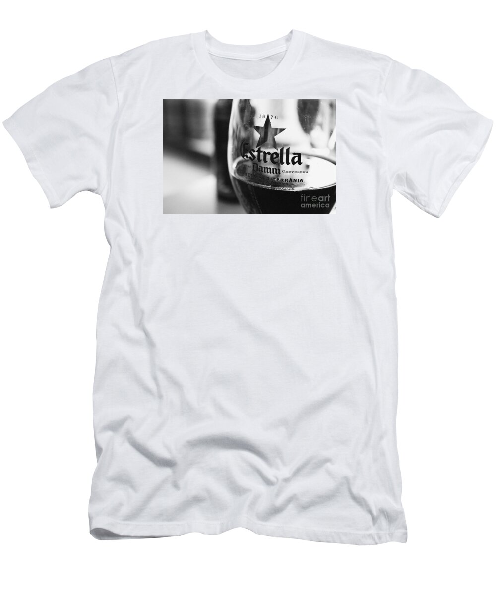 Estrella T-Shirt featuring the photograph Estrella Damm by Iryna Liveoak