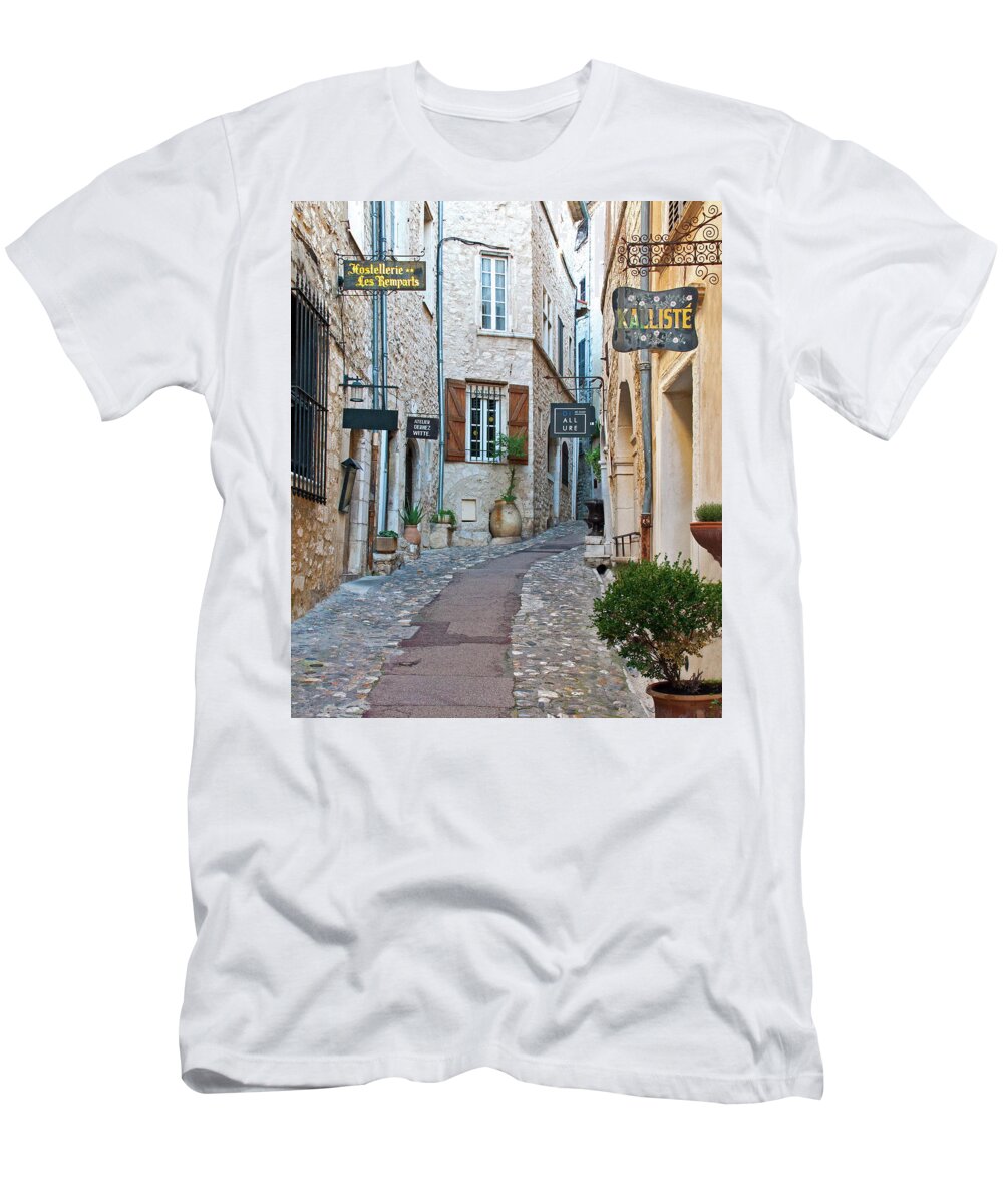 St Paul De Vence T-Shirt featuring the photograph Exploring St. Paul De Vence - France by Denise Strahm