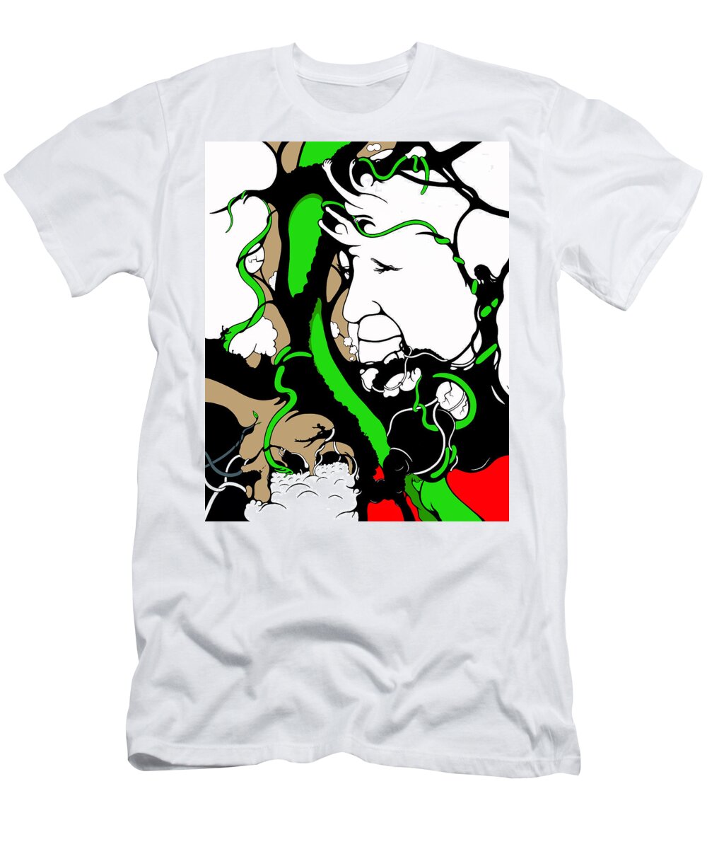 Pope T-Shirt featuring the digital art Eyes of Faith by Craig Tilley