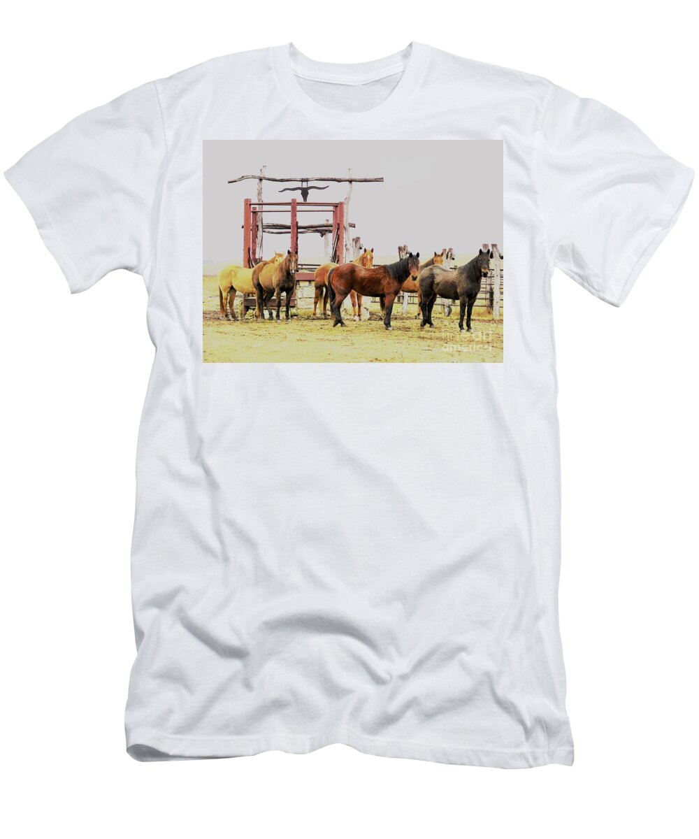 Horses T-Shirt featuring the photograph Eyes on Me by Merle Grenz