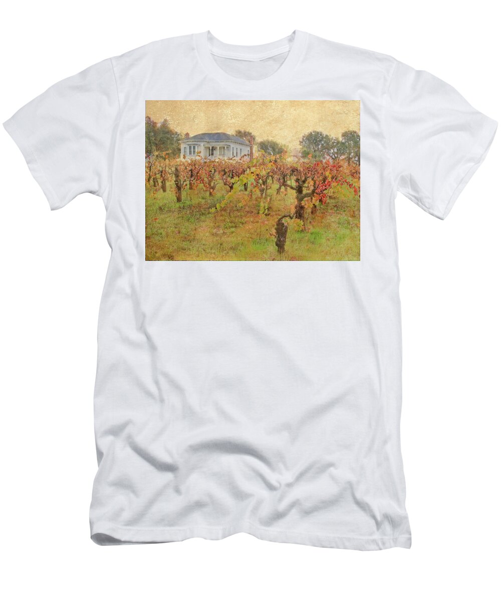 California T-Shirt featuring the photograph Fall Vines by Dan Cassat