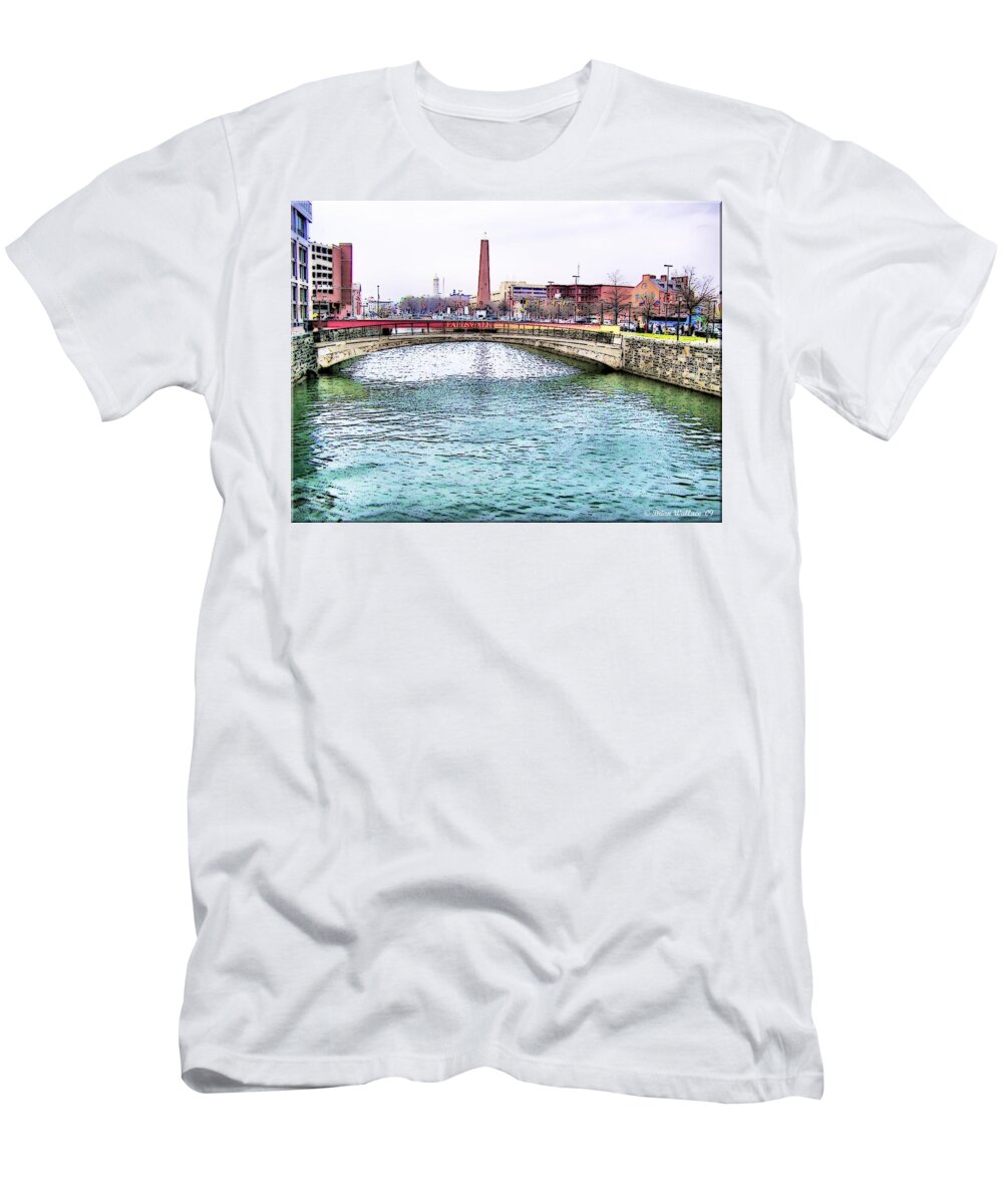 2d T-Shirt featuring the photograph FALLSWALK and SHOT TOWER by Brian Wallace