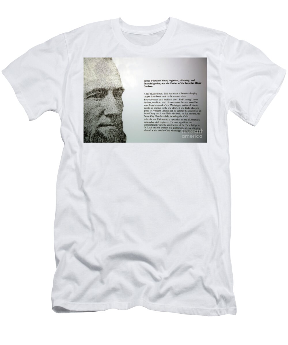 Civil War T-Shirt featuring the photograph Father of the Ironclad River Gunboat 1892 Civil War by Chuck Kuhn