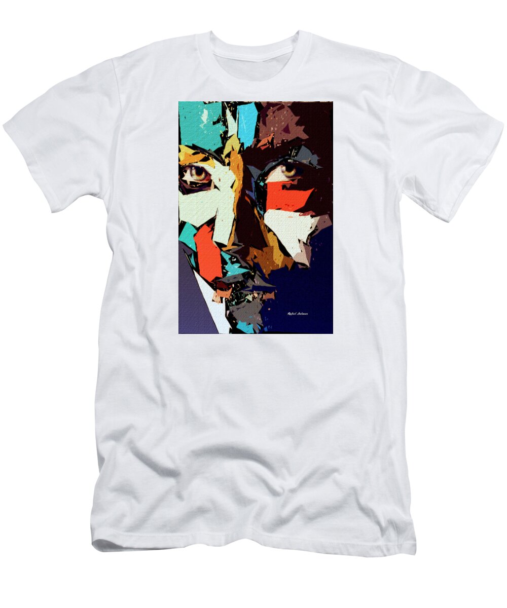 Art T-Shirt featuring the digital art Female Expressions XLIII by Rafael Salazar