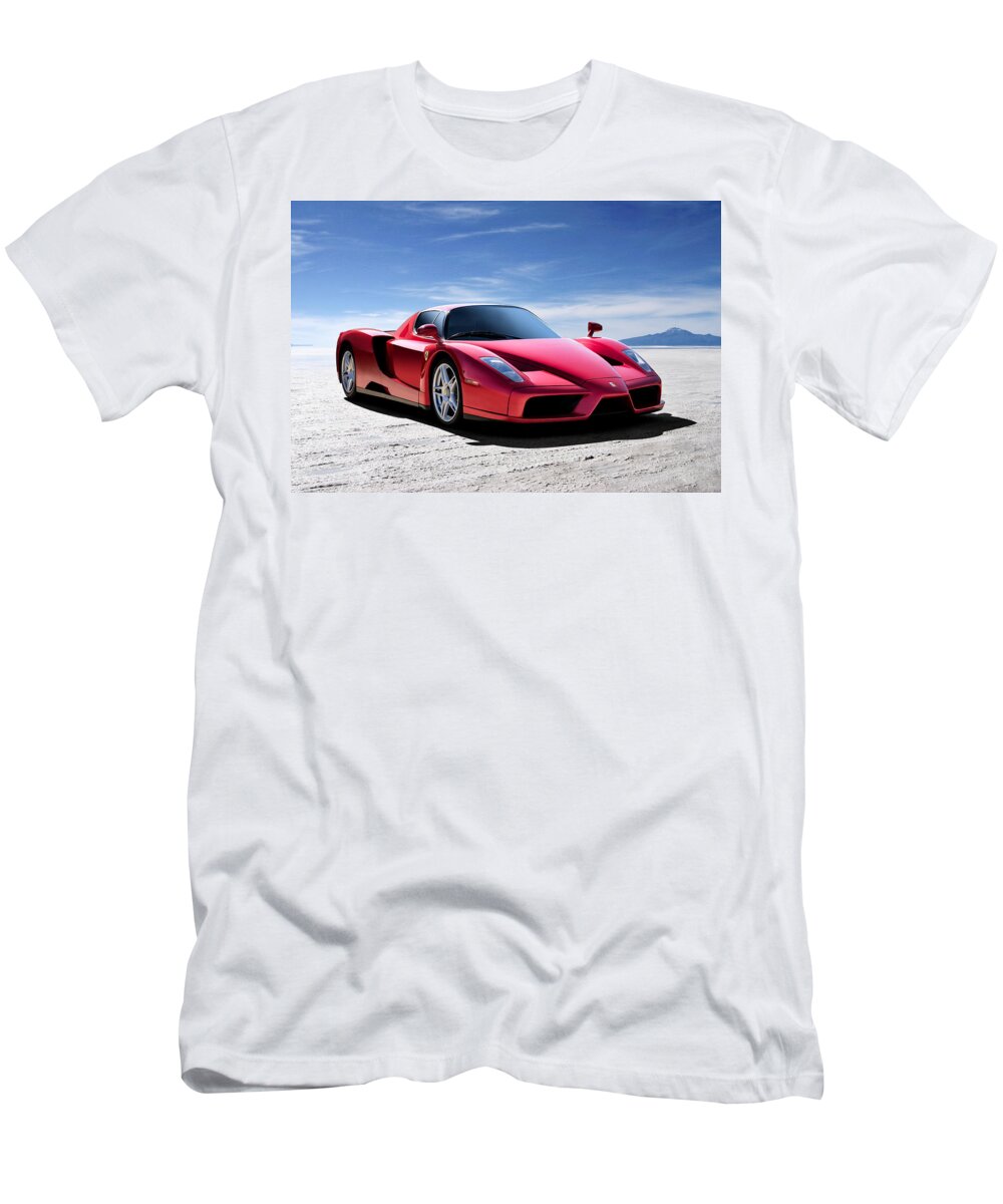#faatoppicks T-Shirt featuring the digital art Ferrari Enzo by Douglas Pittman