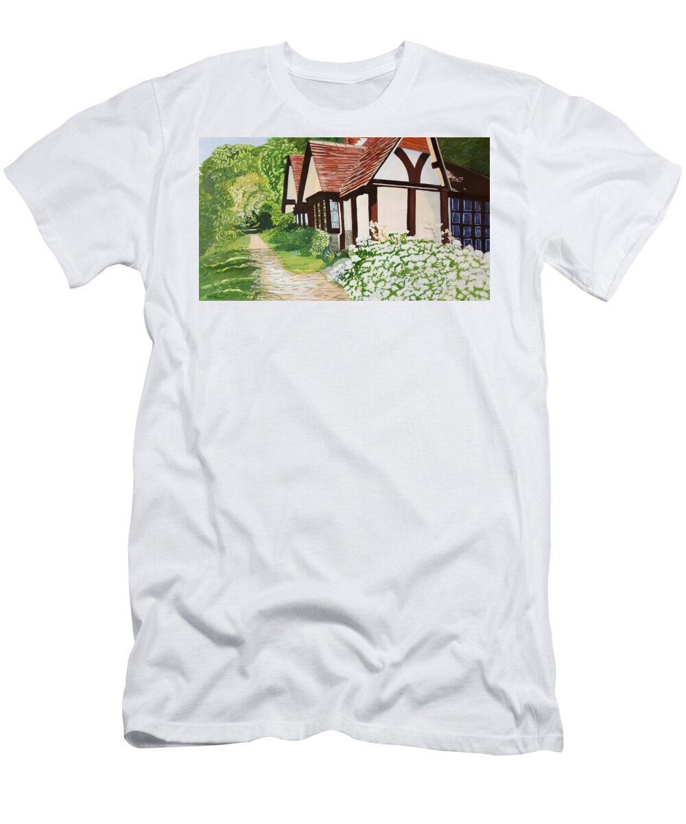 Ferry T-Shirt featuring the painting Ferry Cottage by Joanne ONeill