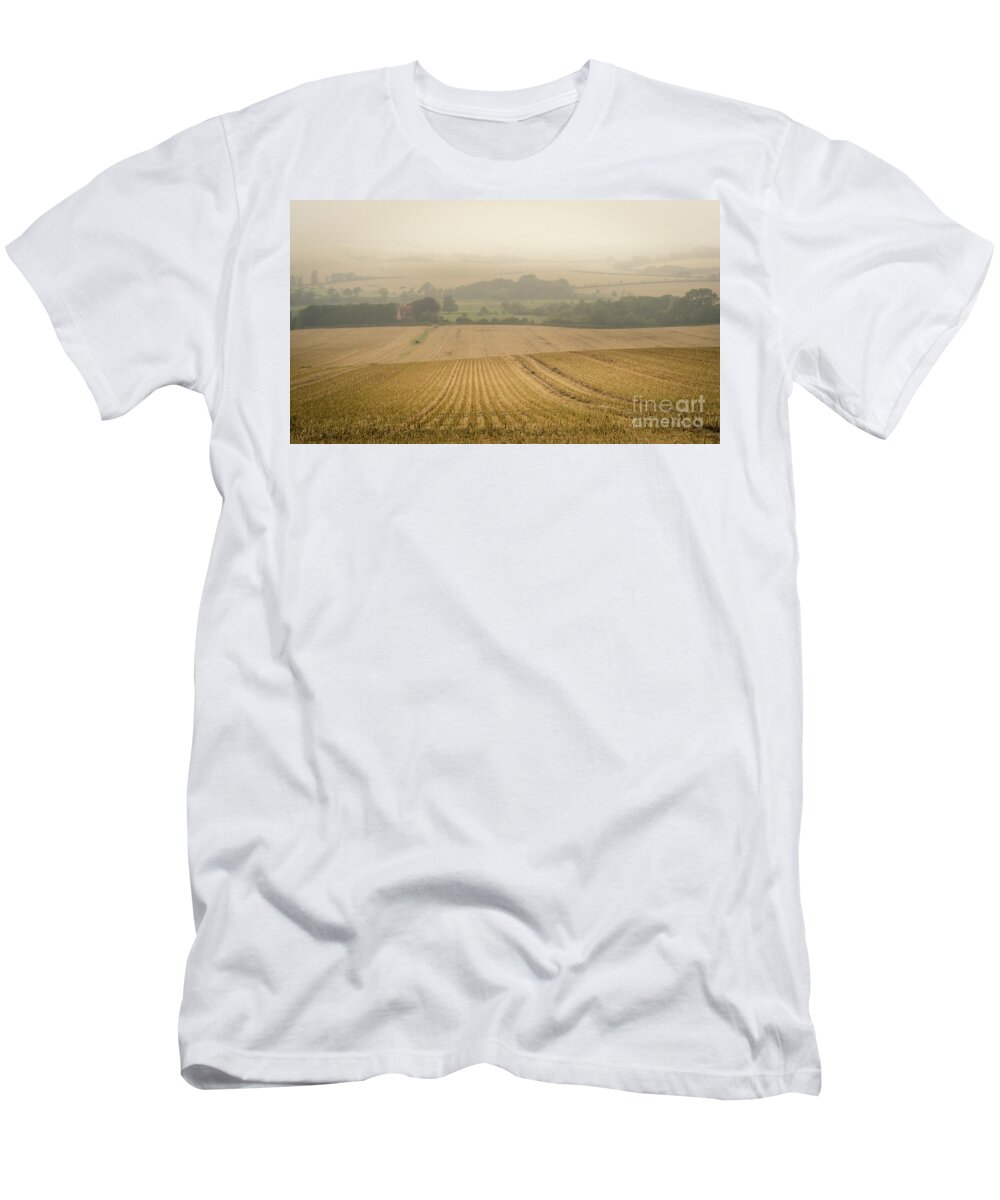 Field T-Shirt featuring the photograph Fields of Gold by Perry Rodriguez