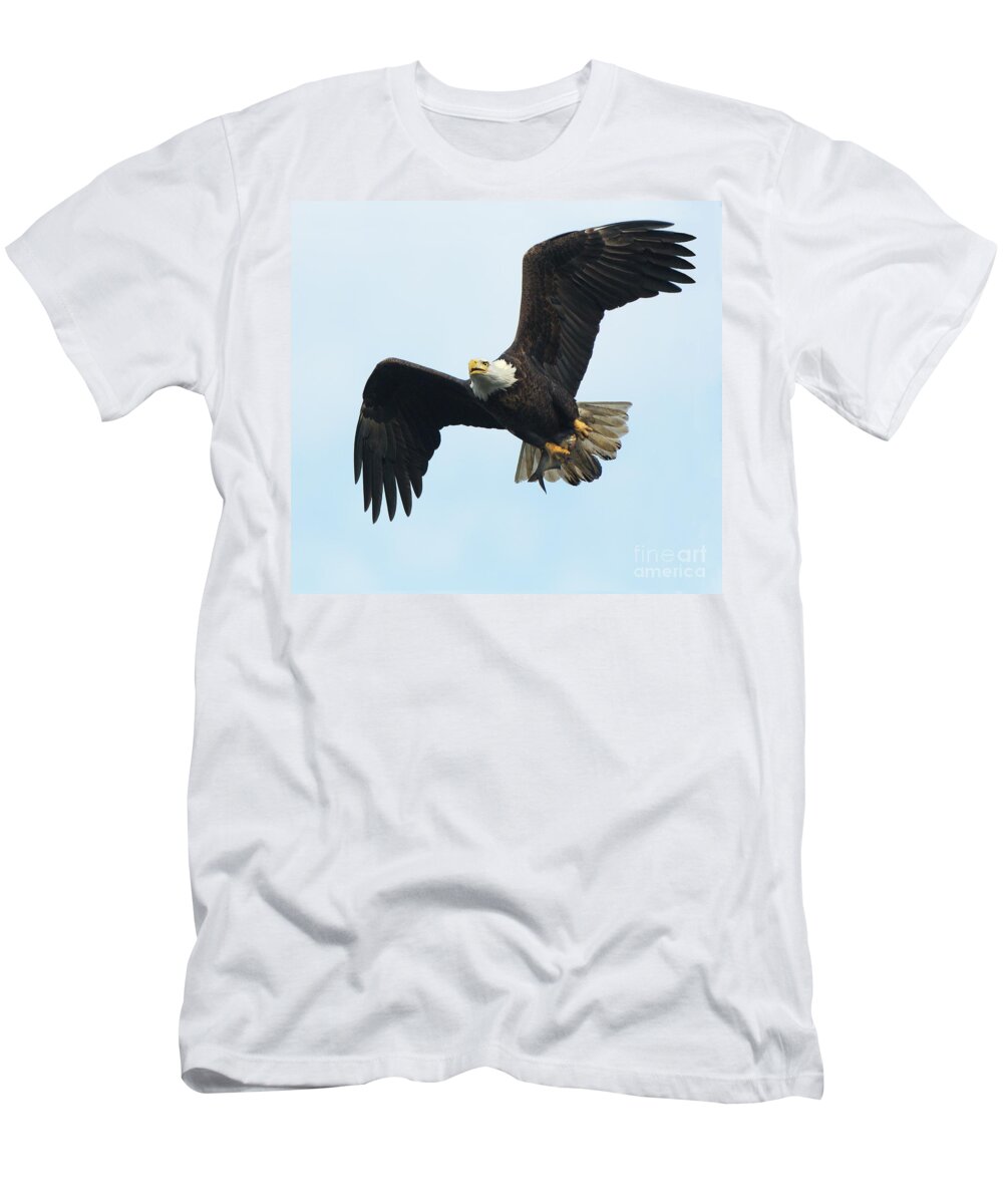 Bald Eagle T-Shirt featuring the photograph Fish Flight by Art Cole