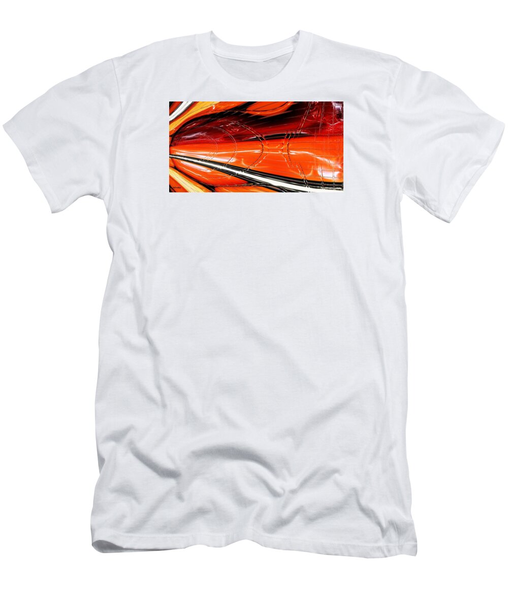 Flames T-Shirt featuring the digital art Flamethrower by Alec Drake