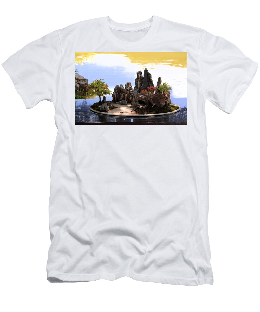Floating Island T-Shirt featuring the photograph Floating Island by Viktor Savchenko
