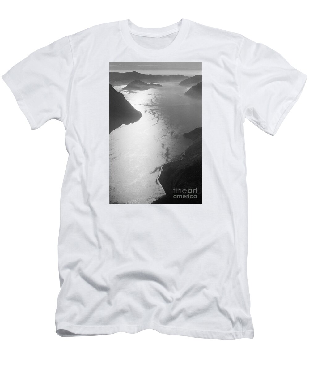 Iseo T-Shirt featuring the photograph Fog over the Iseo by Riccardo Mottola