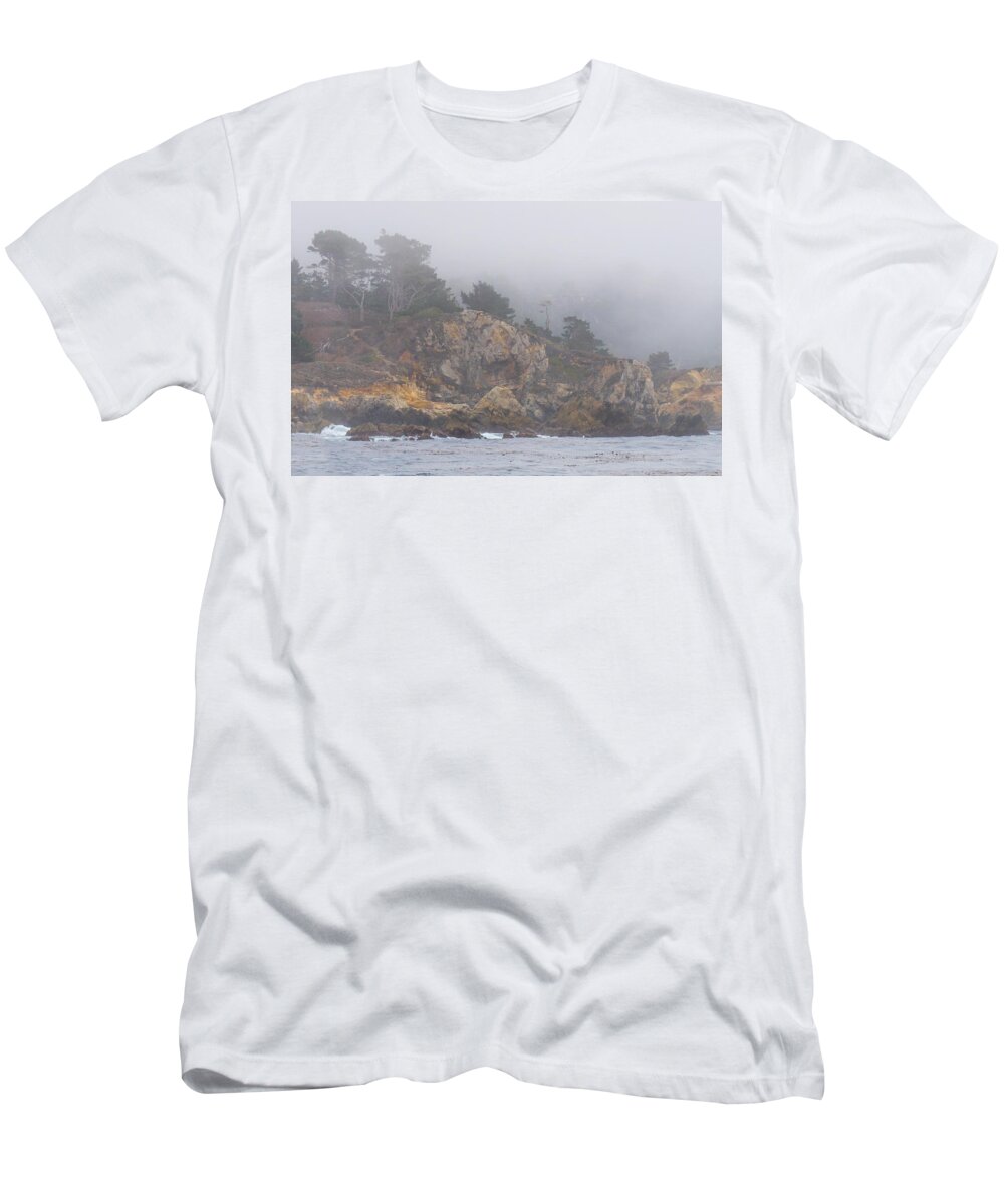Fog T-Shirt featuring the photograph Foggy Day at Point Lobos by Derek Dean