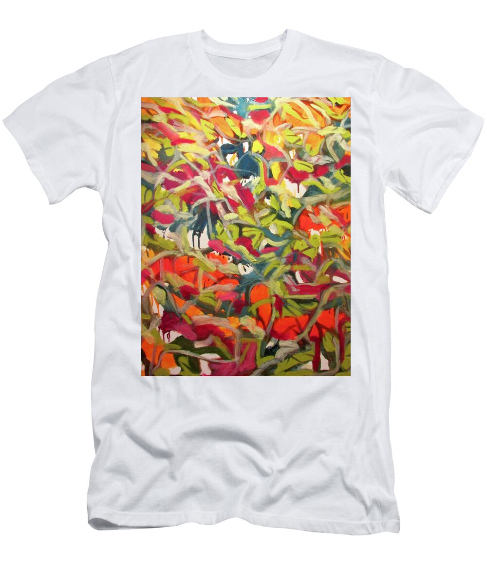 Abstract T-Shirt featuring the painting Forever by Steven Miller