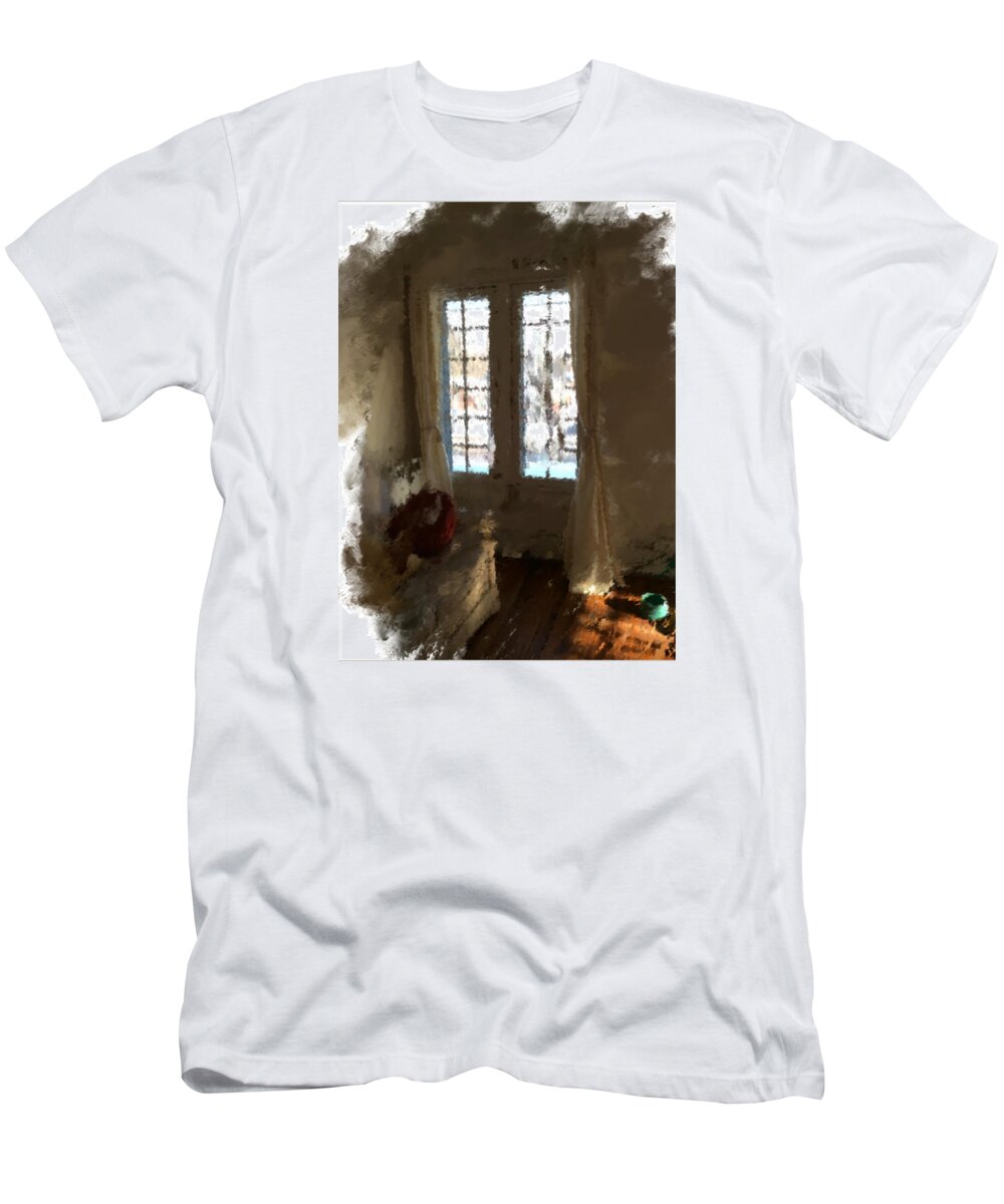 Late Afternoon T-Shirt featuring the digital art November Late Afternoon by Janis Kirstein