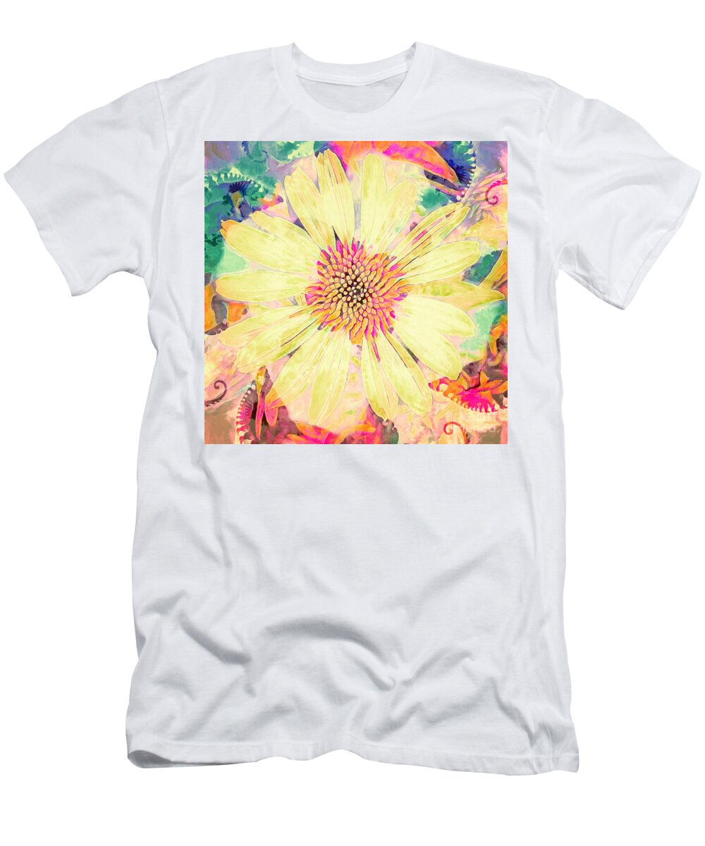 Flower T-Shirt featuring the photograph Fractoral III by Jack Torcello