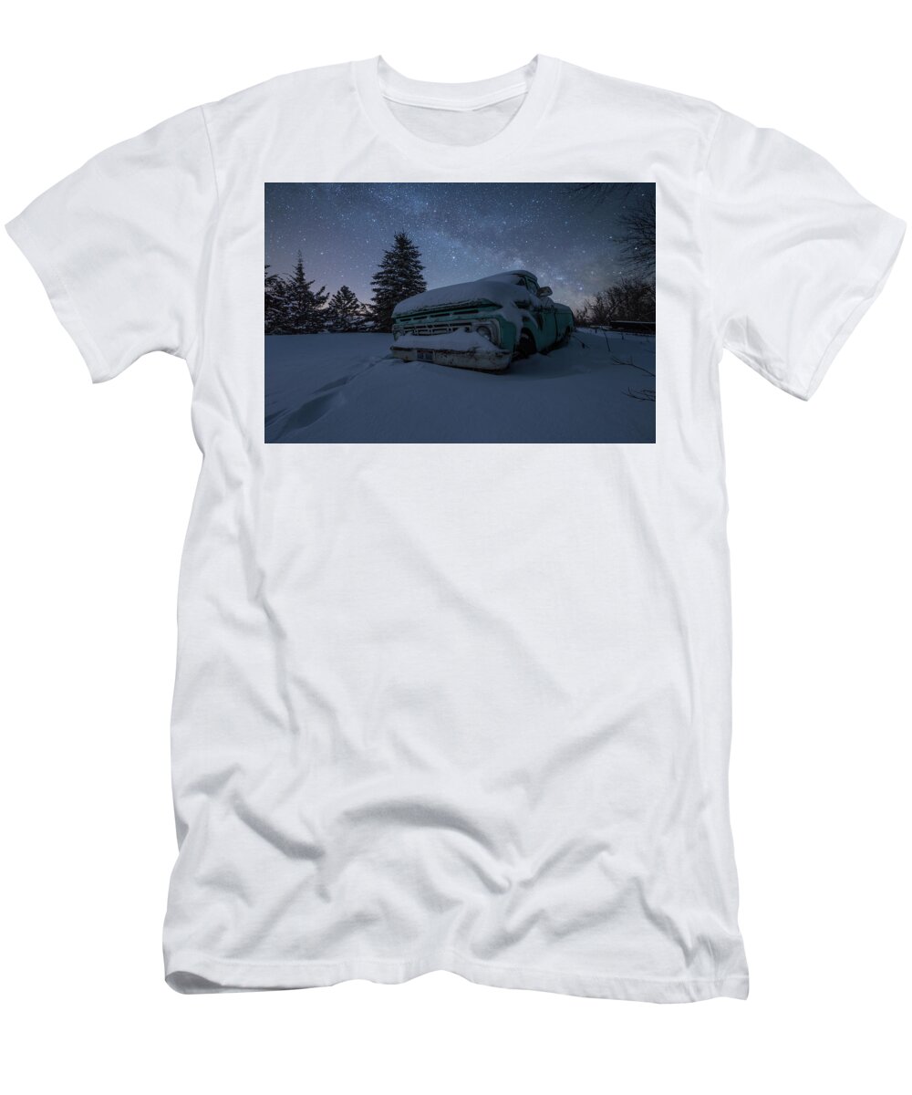 Trees T-Shirt featuring the photograph Frozen Rust by Aaron J Groen