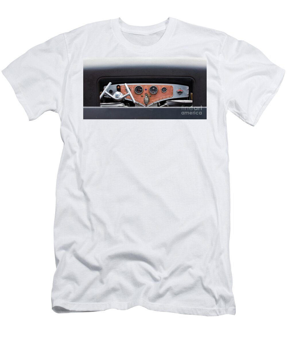 Funny Car T-Shirt featuring the photograph Funny Car Dash by Chris Dutton
