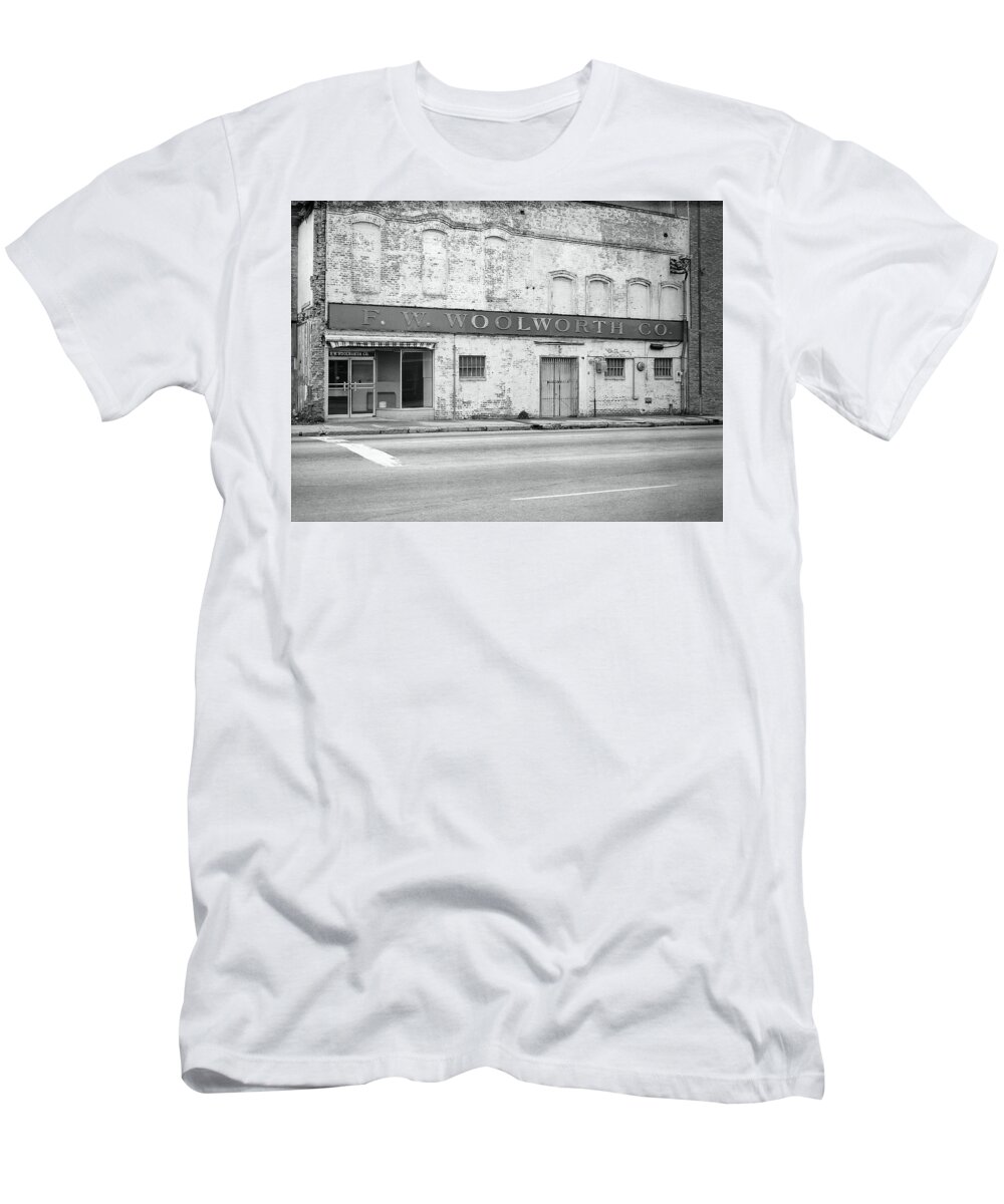 Fine Art T-Shirt featuring the photograph F.W. Woolworth Co. by Rodney Lee Williams