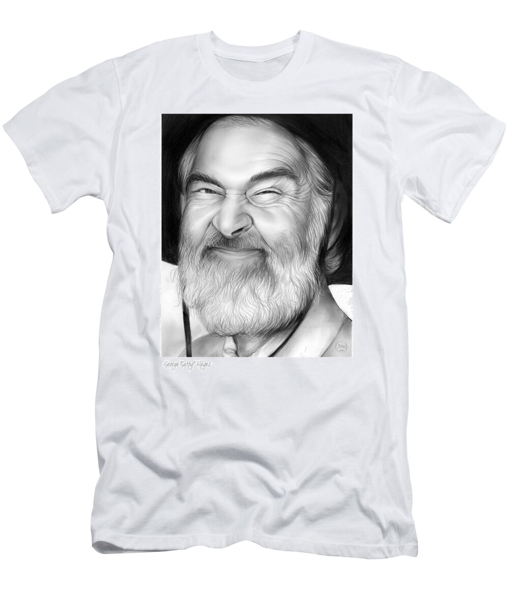 Gabby Hayes T-Shirt featuring the drawing Gabby Hayes by Greg Joens