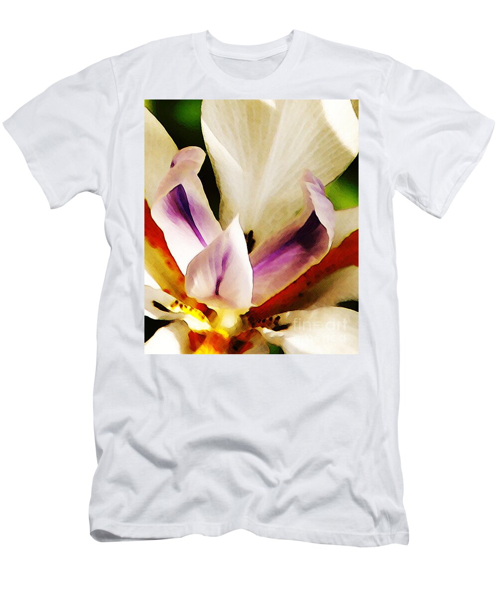 Flower T-Shirt featuring the photograph Gala by Linda Shafer