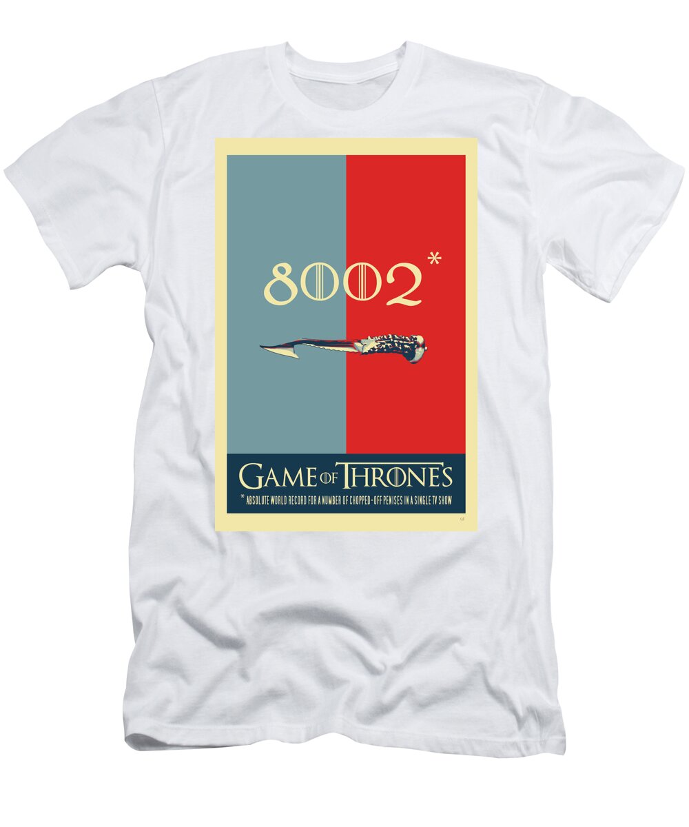 “in Stitches” Collection By Serge Averbukh T-Shirt featuring the digital art Game of Thrones - 8002 by Serge Averbukh