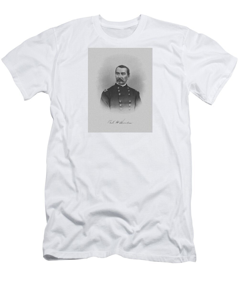 Philip Sheridan T-Shirt featuring the mixed media General Philip Sheridan by War Is Hell Store