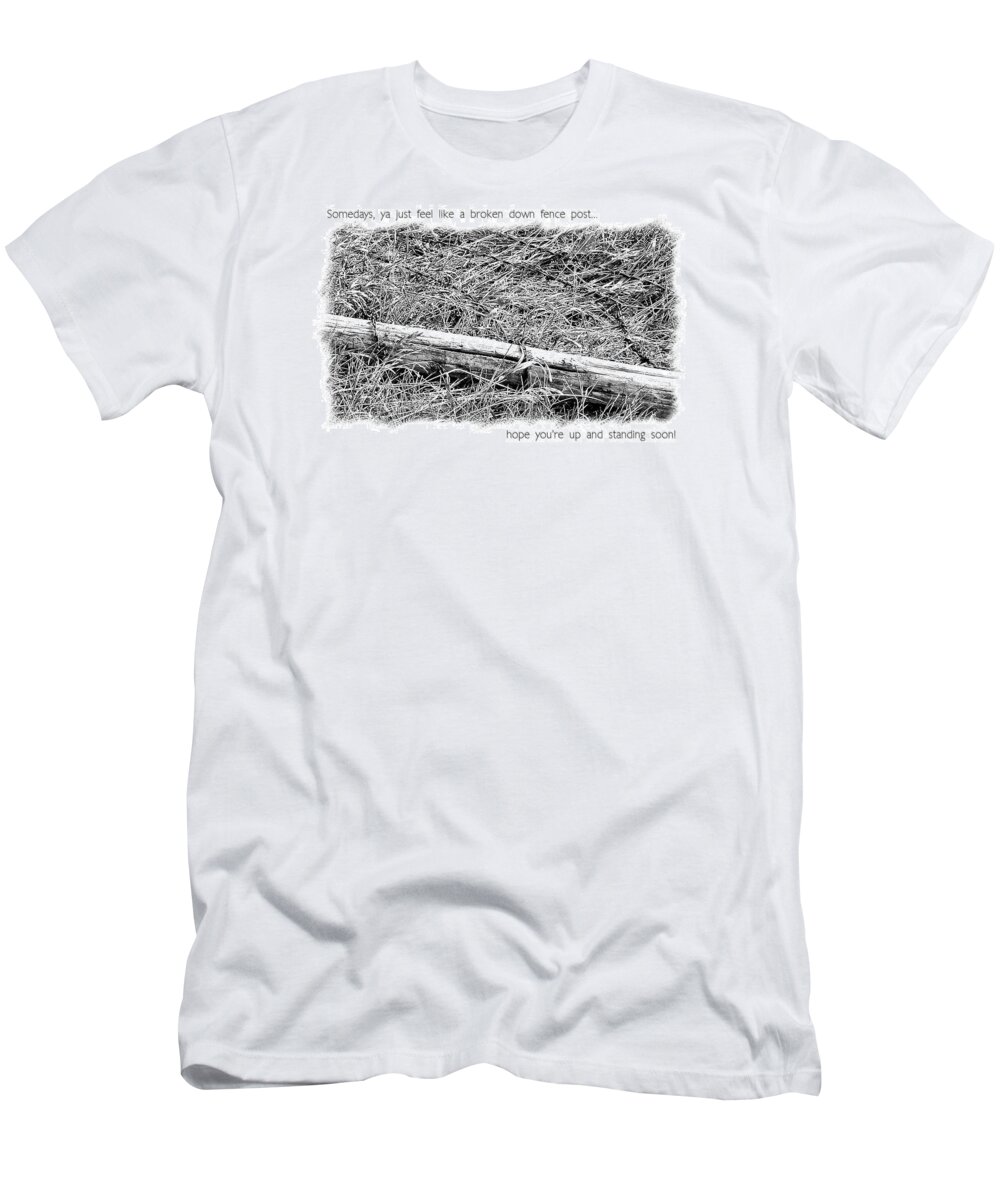 Get Well T-Shirt featuring the photograph Get Well Post by Susan Kinney