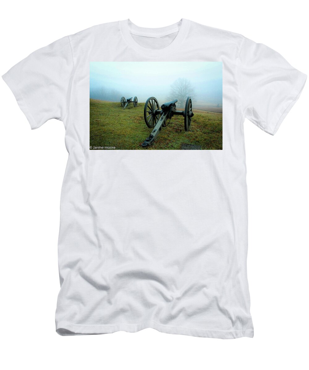 Canon T-Shirt featuring the photograph Gettsburg Canon by Dr Janine Williams