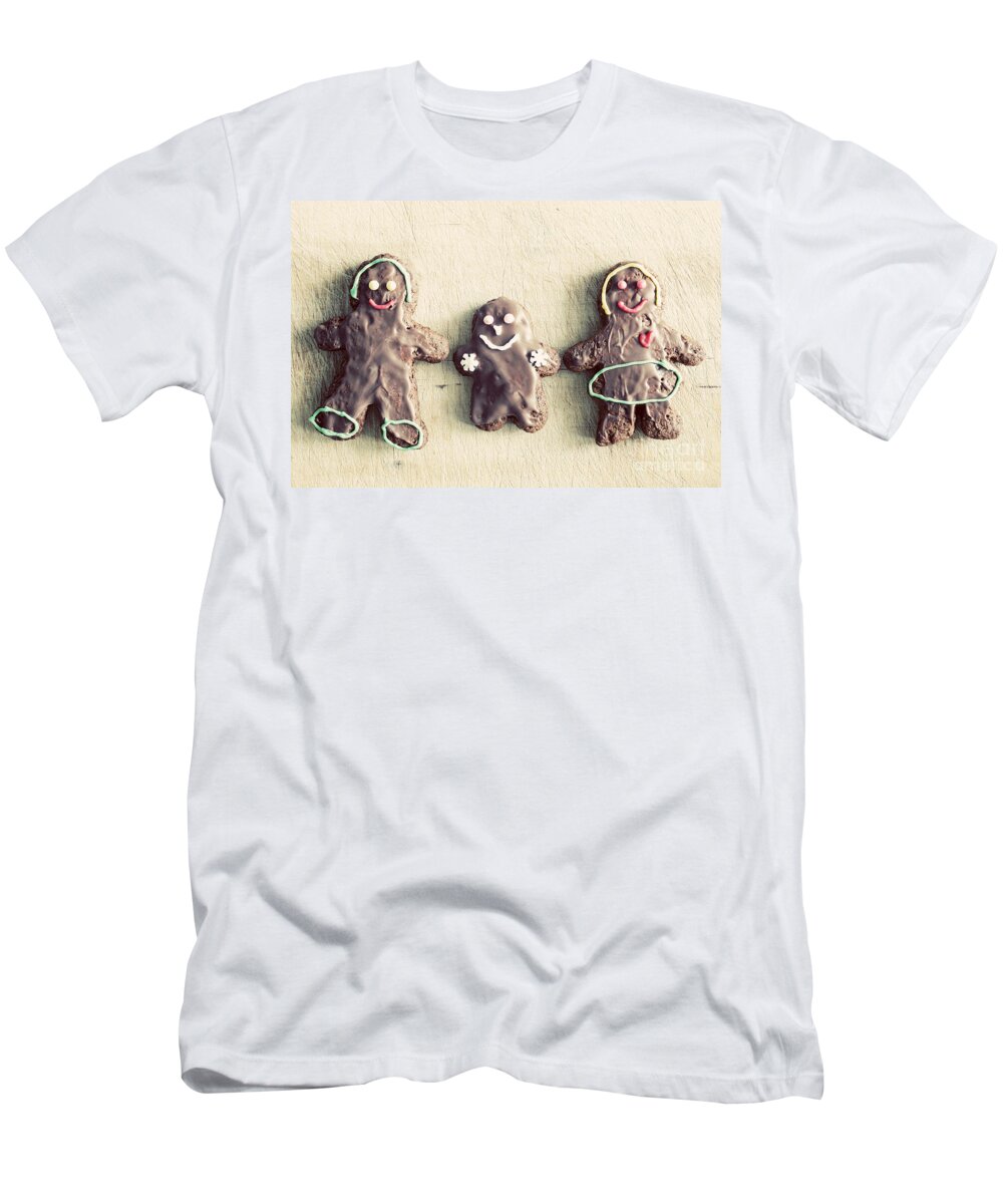 Gingerbread T-Shirt featuring the photograph Gingerbread family by Michal Bednarek
