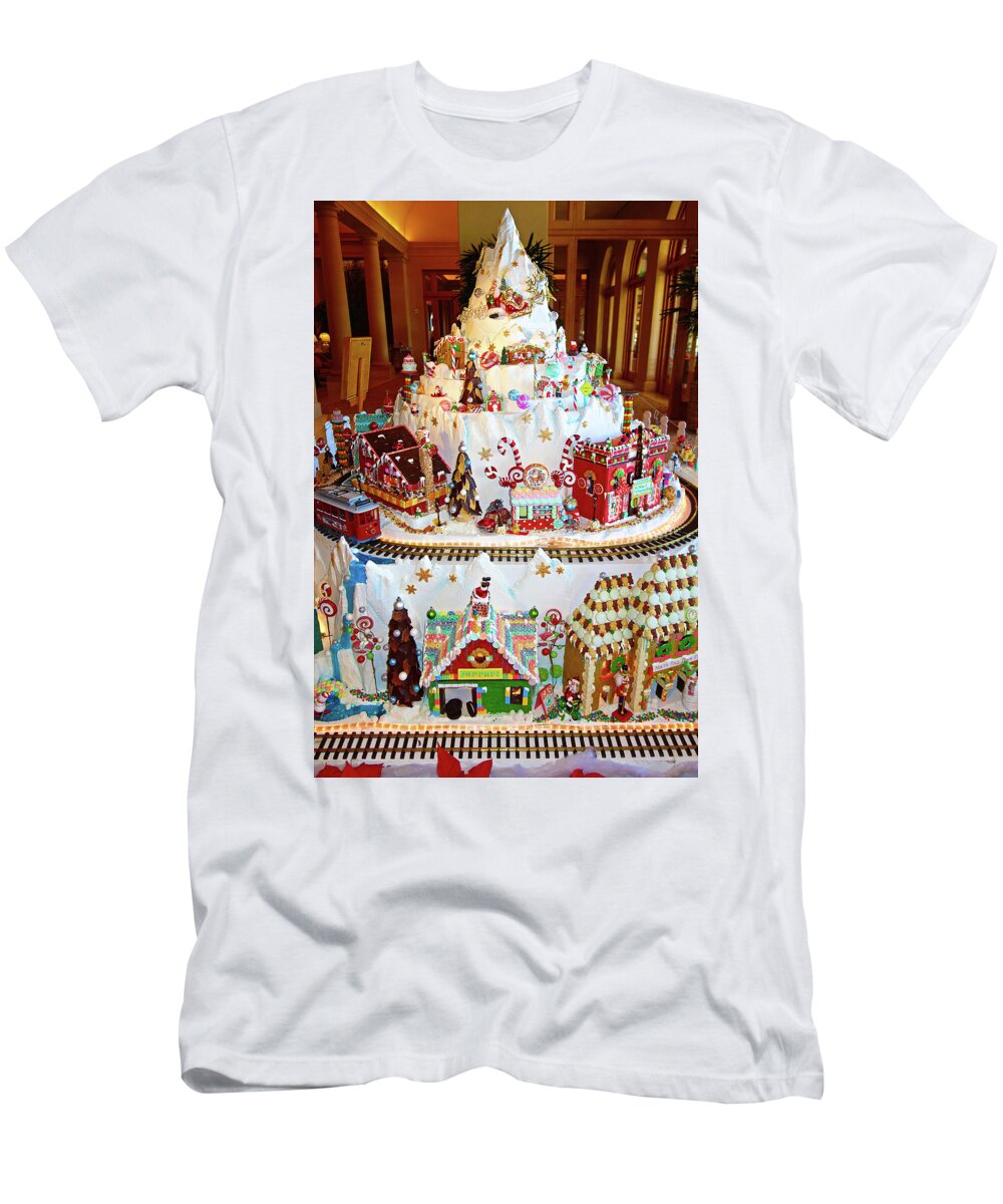 Gingerbread T-Shirt featuring the photograph Gingerbread House Study 8 by Robert Meyers-Lussier