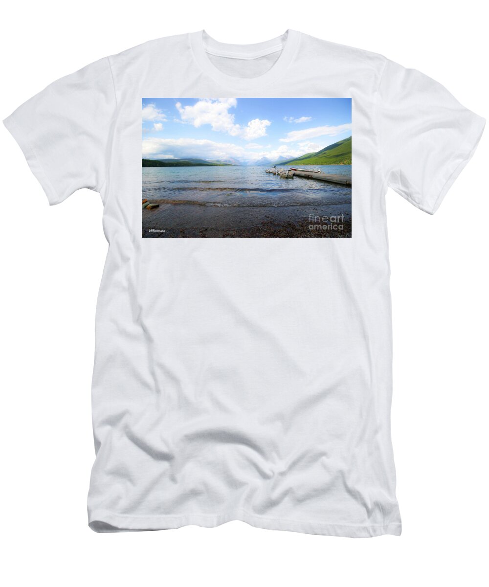 Lake Mcdonald T-Shirt featuring the photograph Glacier National Park Lake McDonald Four by Veronica Batterson