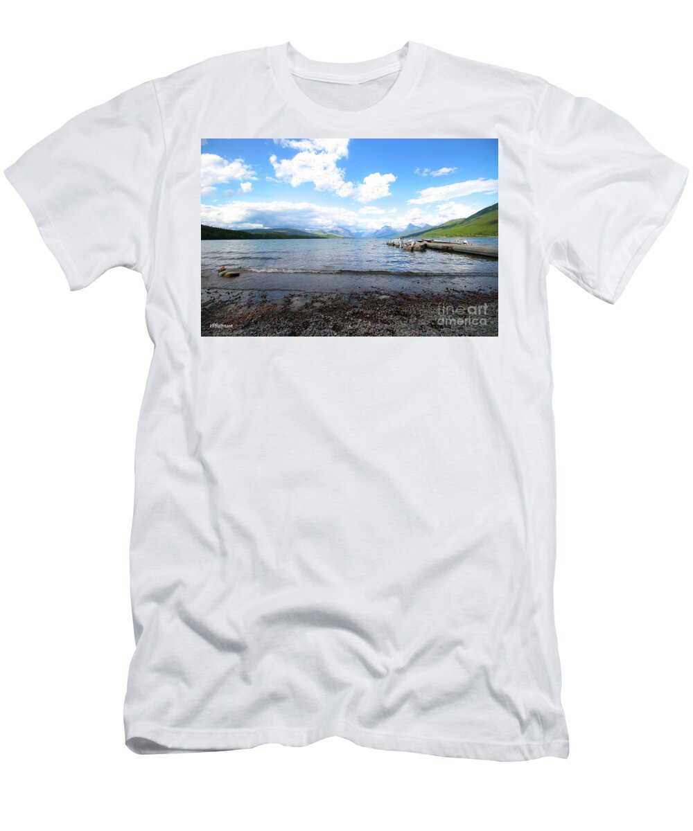 Lake Mcdonald T-Shirt featuring the photograph Glacier National Park Lake McDonald Three by Veronica Batterson