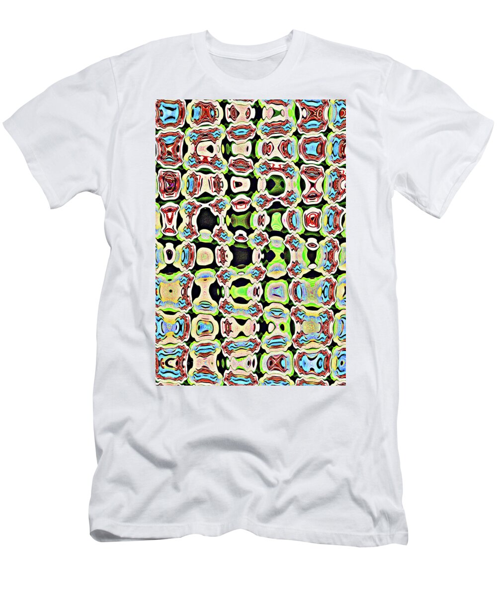 Glass And Rock Abstract T-Shirt featuring the photograph Glass And Rock Abstract by Tom Janca