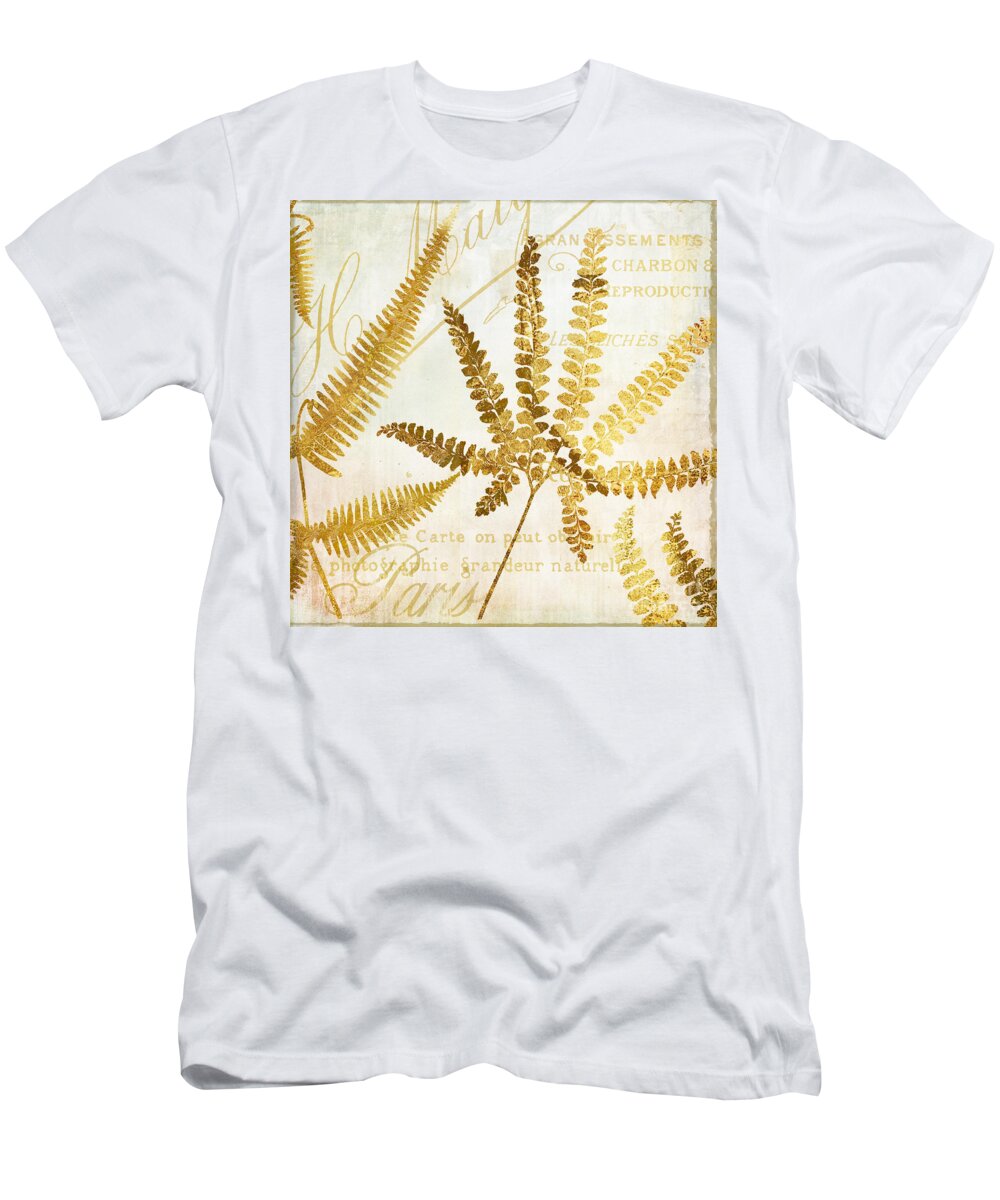Ferns T-Shirt featuring the painting Golda II by Mindy Sommers
