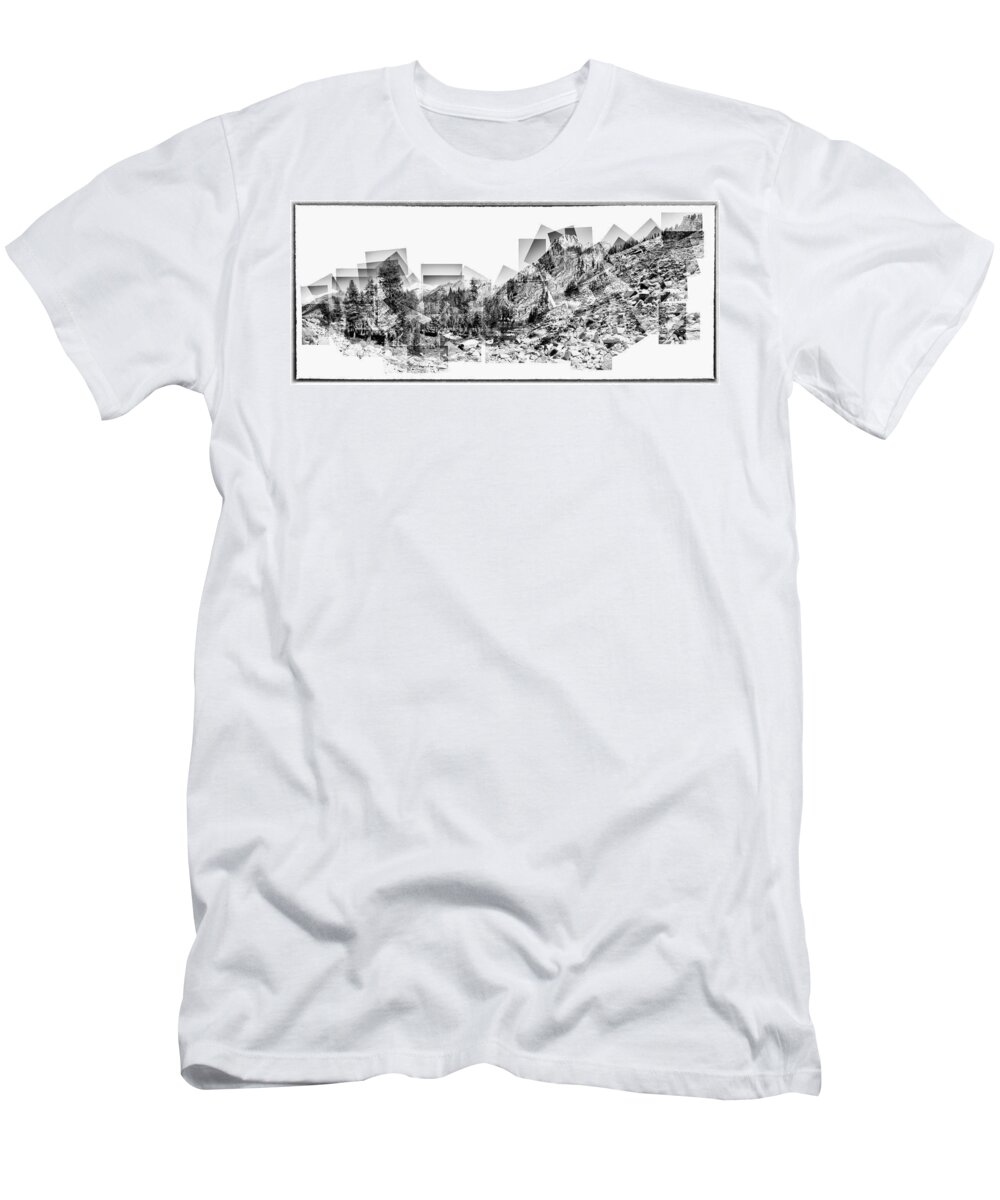Landscape T-Shirt featuring the photograph Granite Steps Eagle Lake Sequoia National Park California 2012 by Lawrence Knutsson