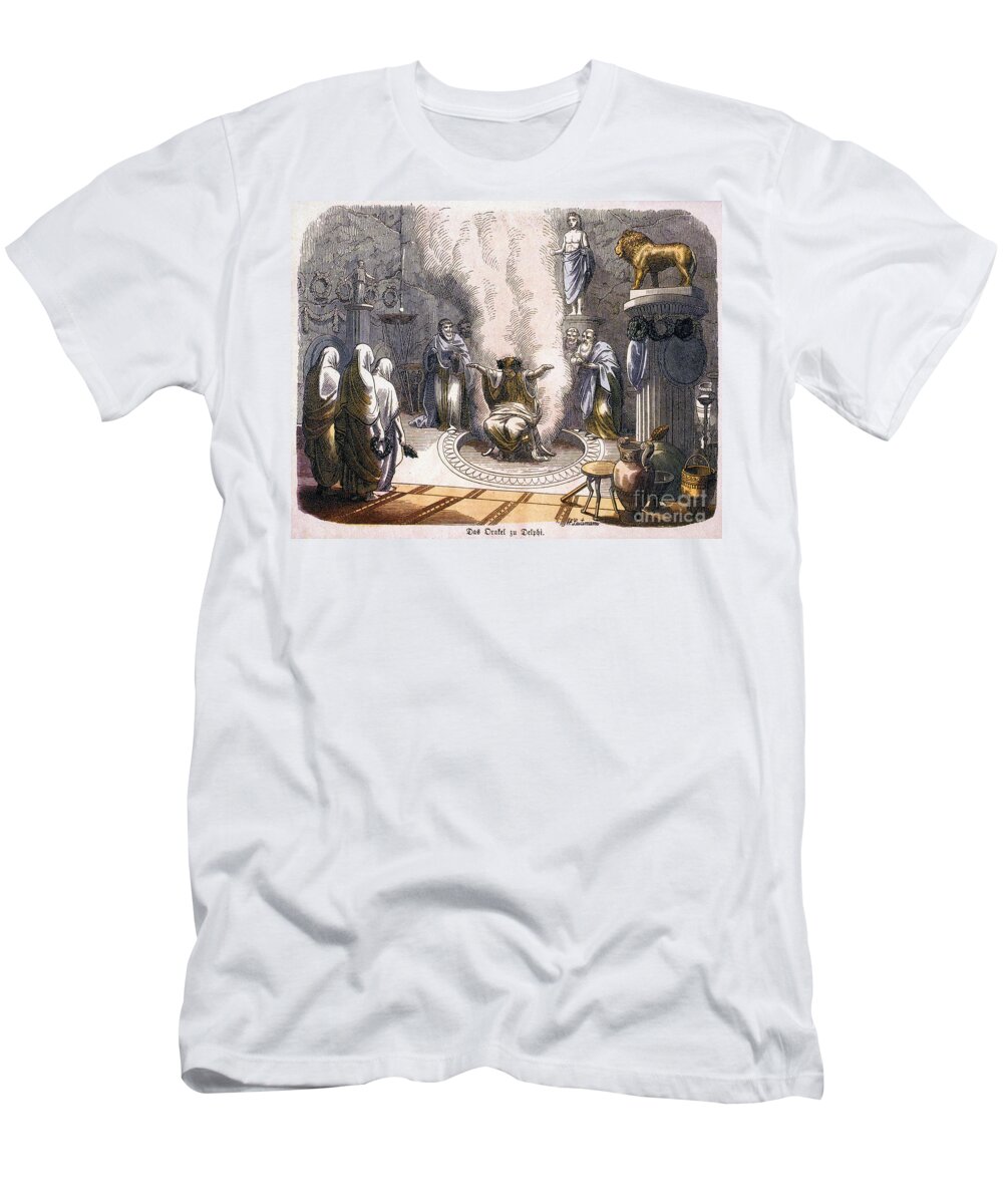 Ancient T-Shirt featuring the photograph Greece: Oracle At Delphi by Granger