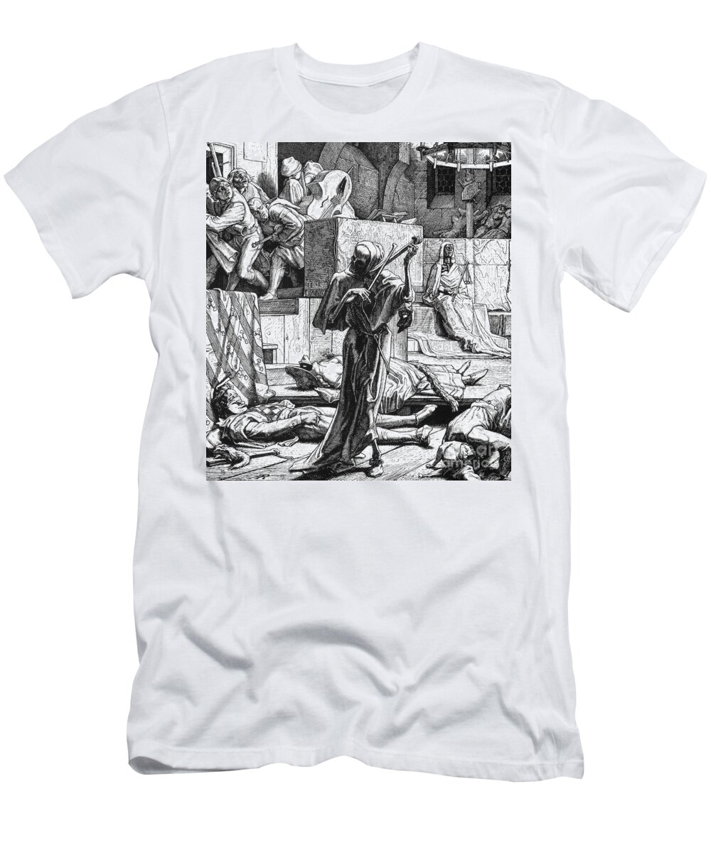1851 T-Shirt featuring the drawing Grim Reaper, 1851 by Granger