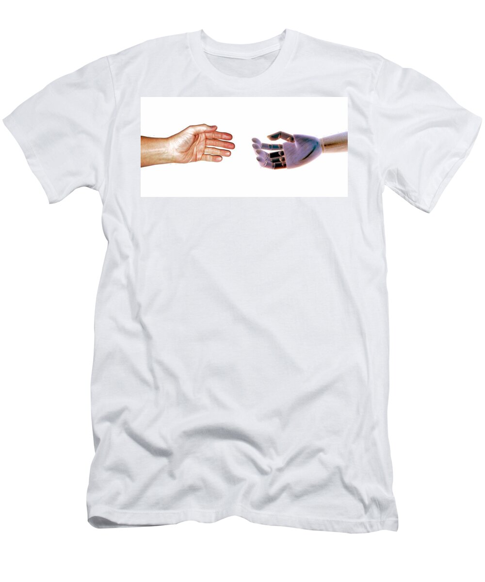 Landscape T-Shirt featuring the photograph Hands by Morgan Carter