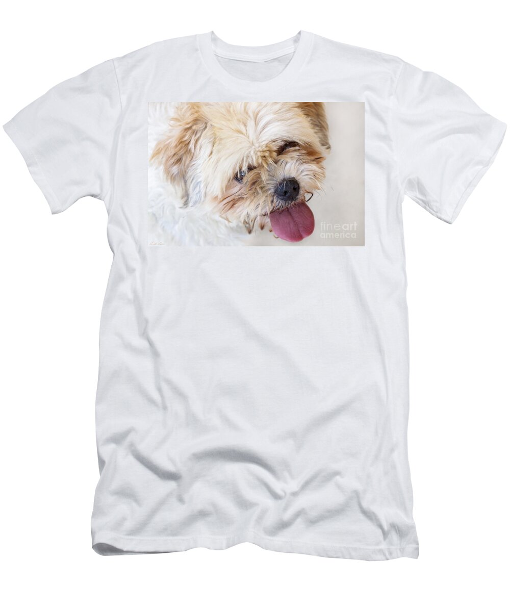 Dog T-Shirt featuring the photograph Hannah by Linda Lees
