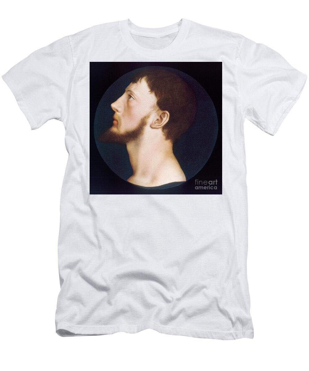Hans Holbein The Younger (1497 - 1543) Sir Thomas Wyatt The Younger T-Shirt featuring the painting Hans Holbein the Younger by MotionAge Designs